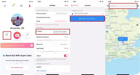 how to update location on tinder